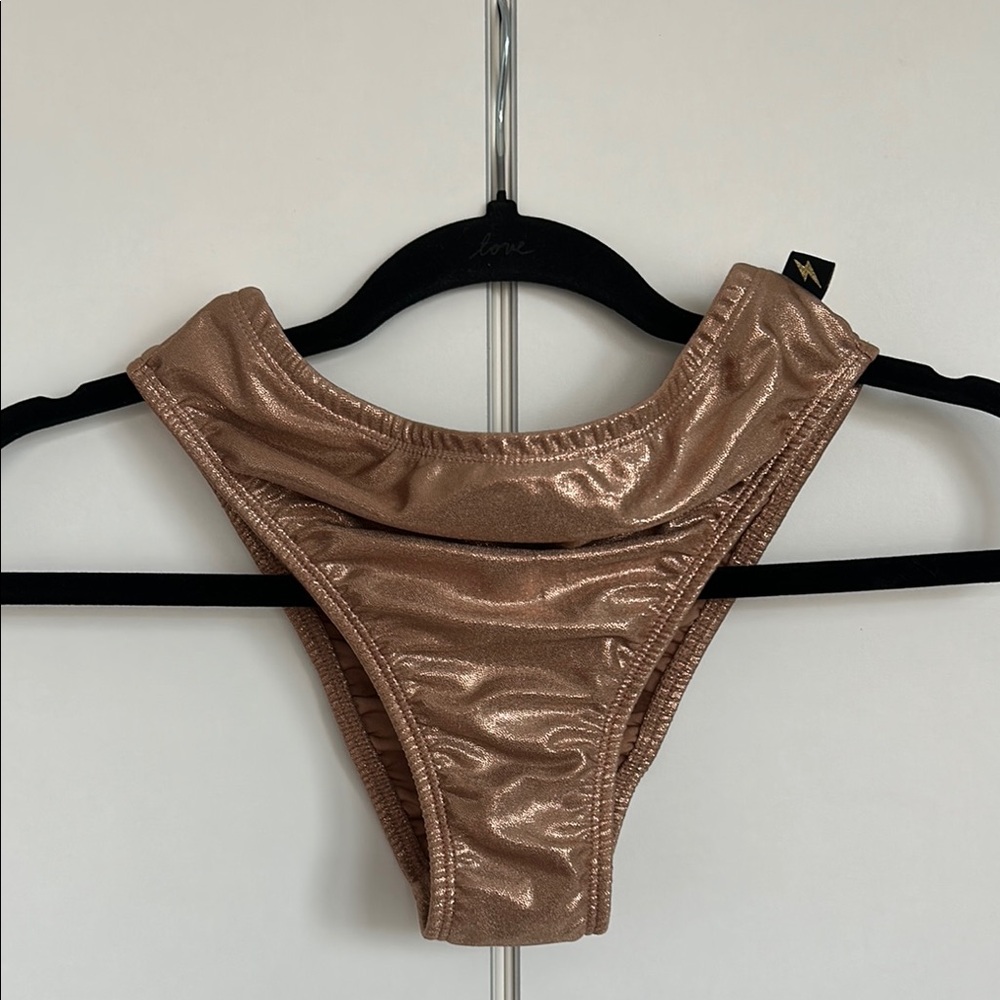 Cleo The Hurricane Rose Gold High Rider Hot Pants